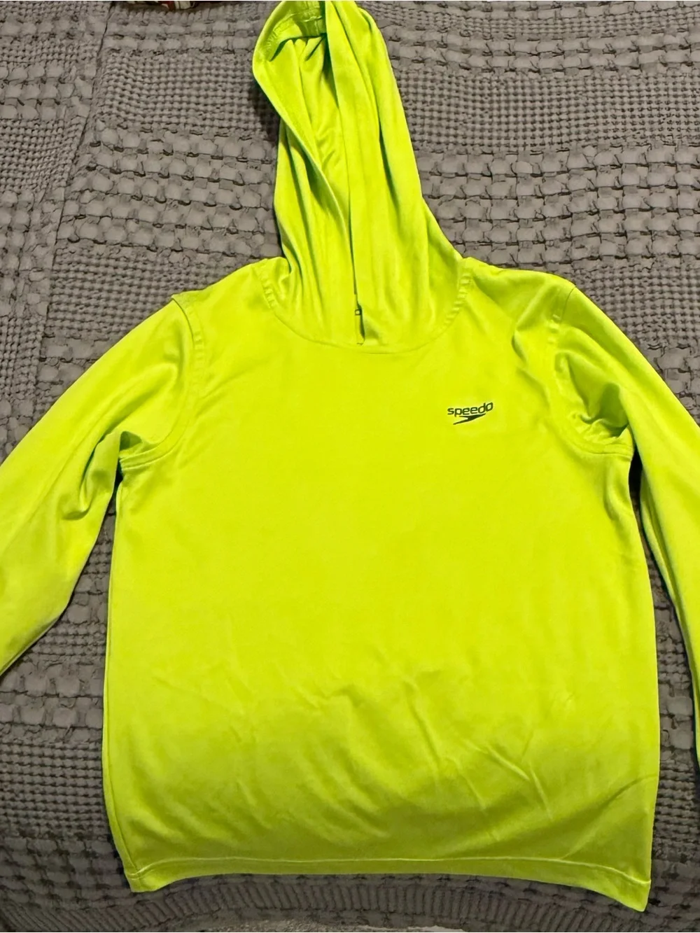 Speedo Neon Yellow Hoodie with Hood